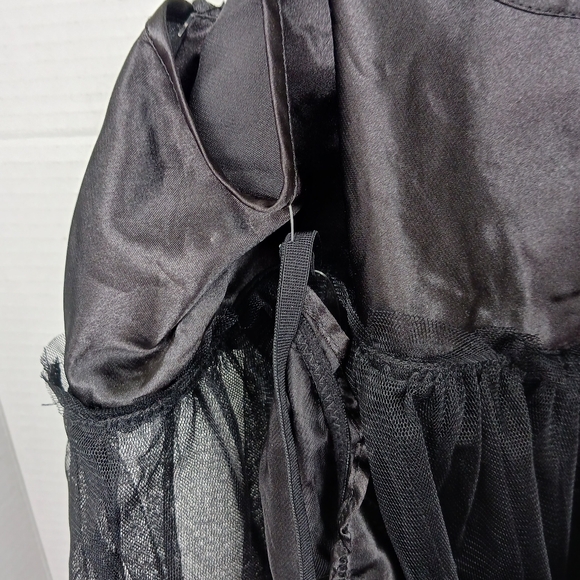 FLORA 2 piece short nightgown with panties Size XL New with tags Black - Picture 5 of 8